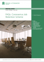 FAQs: Coronavirus Job Retention Scheme: (Briefing Paper Number CBP 8880)